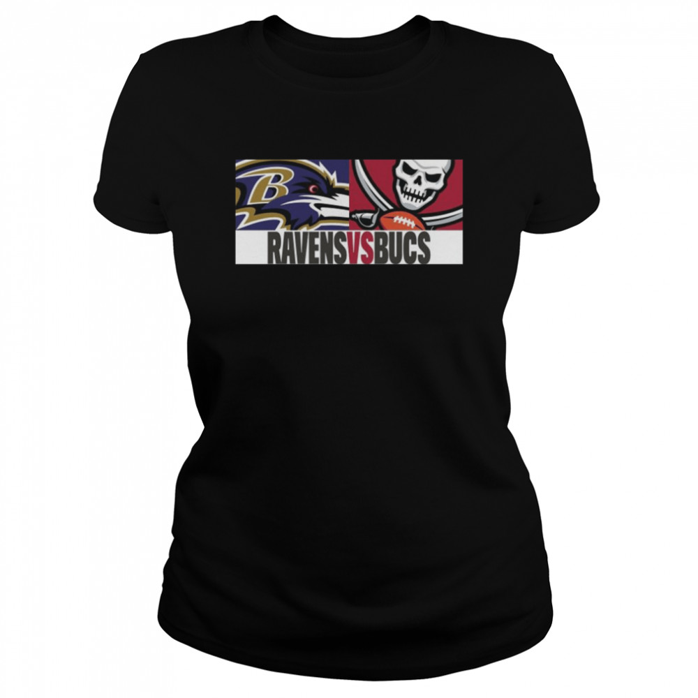 Baltimore Ravens Vs Tampa Bay Buccaneers 2022 Game Day Shirt Classic Womens T Shirt