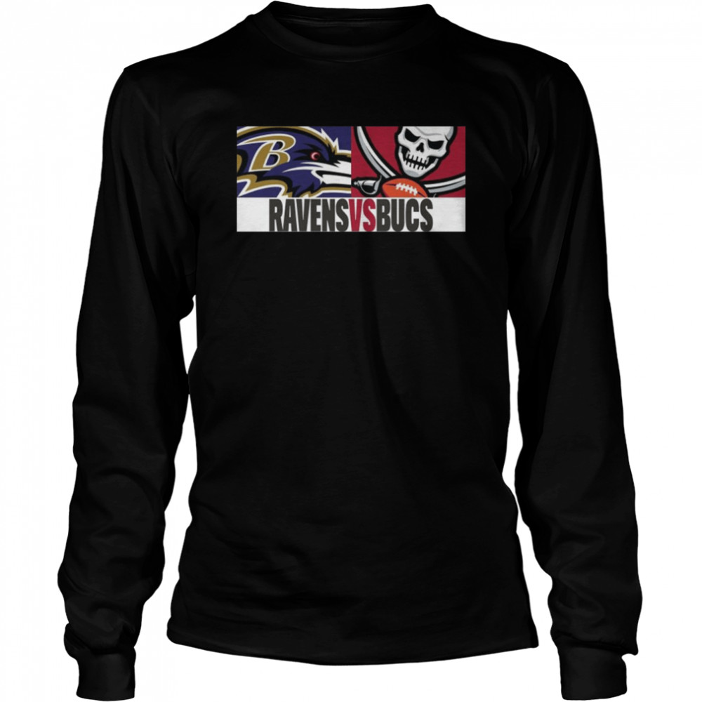 Baltimore Ravens Vs Tampa Bay Buccaneers 2022 Game Day Shirt Long Sleeved T Shirt