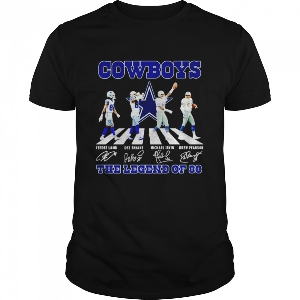Dallas Cowboys Abbey Road the legend of 88 signatures shirt