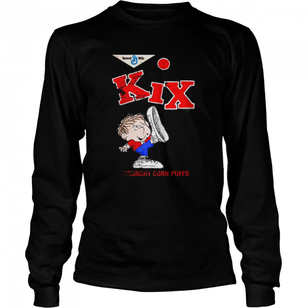 Distressed Vintage Style Kix Kids Love Kix For What Kix Has Got Moms Love Kix For What Kix Has No Schoolhouse Rock Shirt Long Sleeved T-Shirt