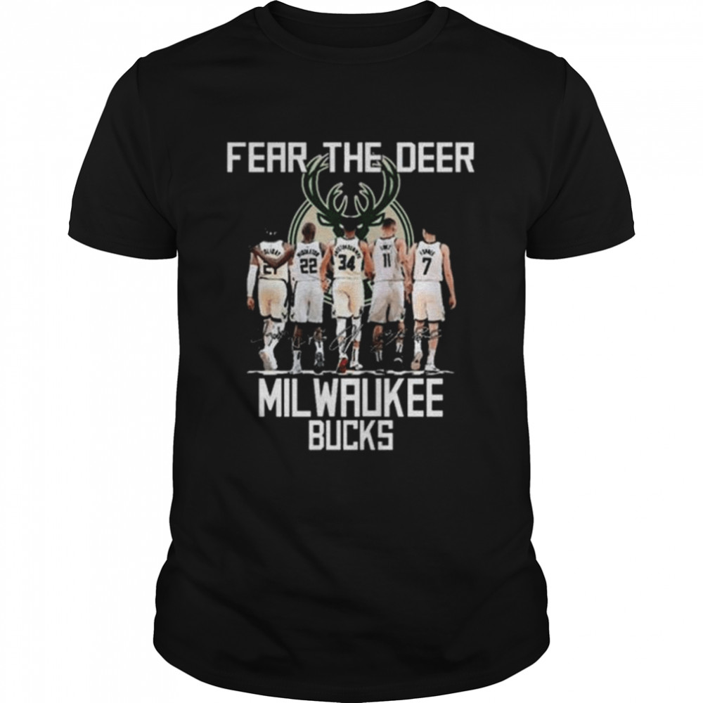 Fear the deer milwaukee bucks players 2022 shirt