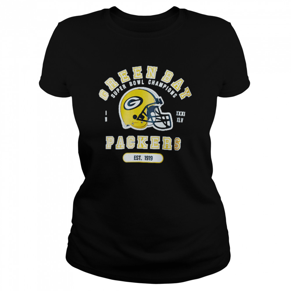 Green Bay Packers Helmet And Wordmark Green Day Green Bay Packers T Classic Womens T Shirt