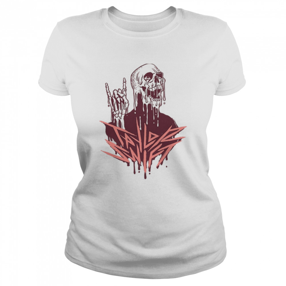 Metal Swift Halloween Graphic Shirt Classic Womens T Shirt