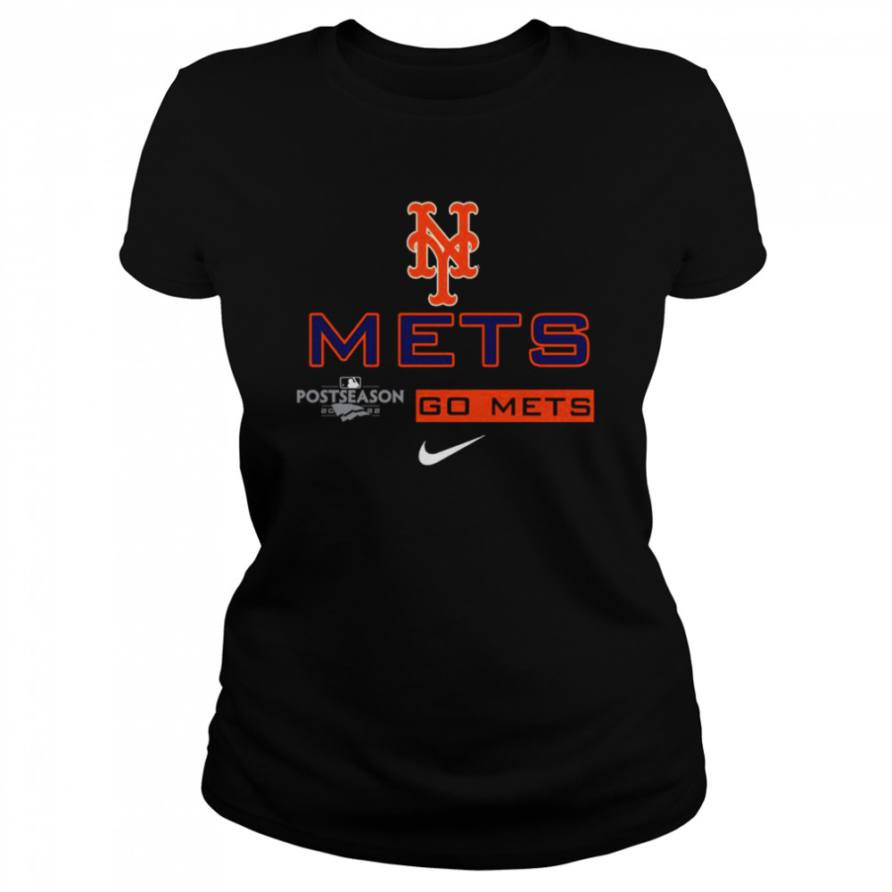 New York Mets 2022 Postseason Authentic Collection Dugout T- Classic Women'S T-Shirt