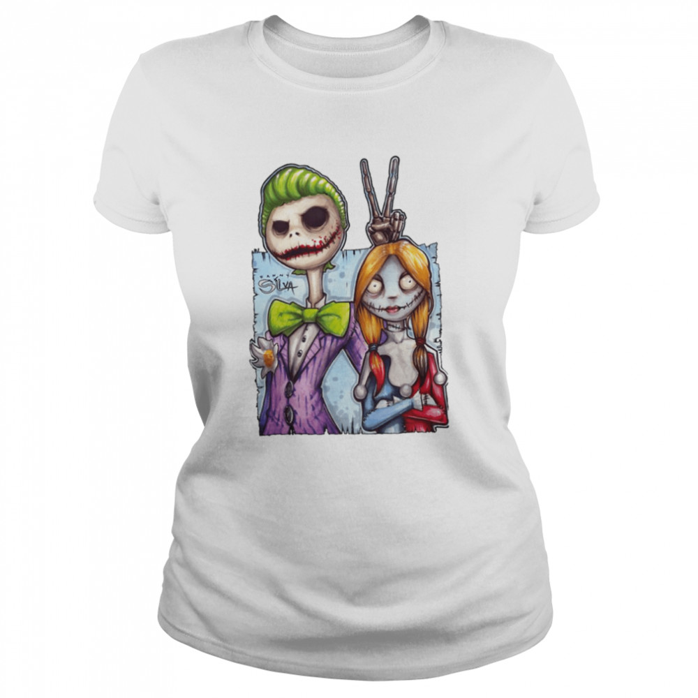 Nightmare Before Christmas Mashup Halloween Graphic Shirt Classic Women'S T-Shirt
