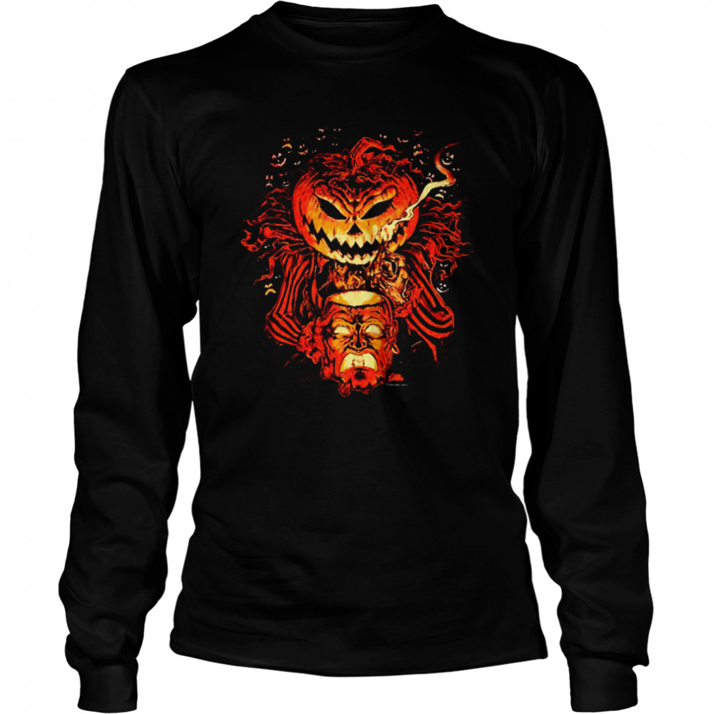 Pumpkin King Lord O Lanterns Halloween Graphic Shirt Long Sleeved T-Shirt