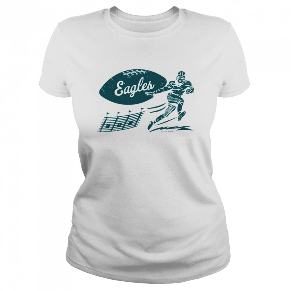 Vintage Football Green Eagles T- Classic Women'S T-Shirt