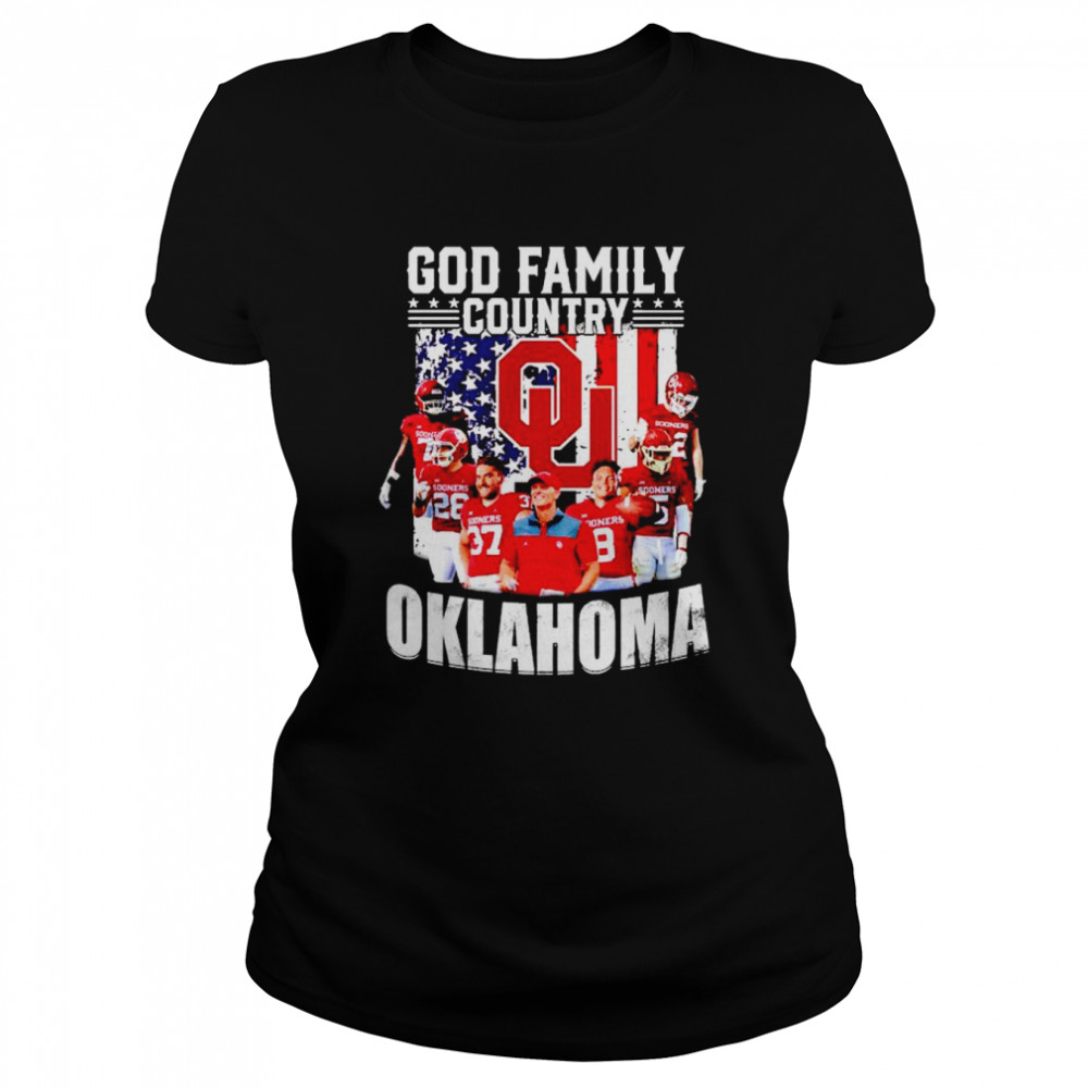 God Family Country Oklahoma Sooners Shirt Classic Womens T Shirt