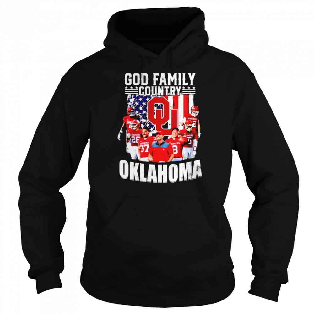 God Family Country Oklahoma Sooners Shirt Unisex Hoodie
