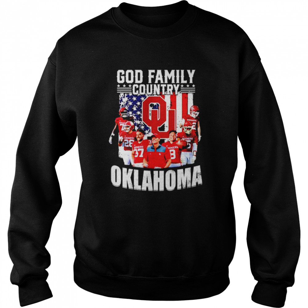 God Family Country Oklahoma Sooners Shirt Unisex Sweatshirt