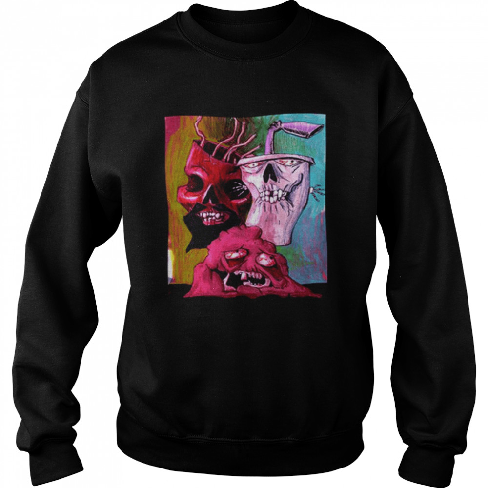 Zombie Version Meatwad Master Shake Frylock Aqua Teen Hunger Force Shirt Unisex Sweatshirt
