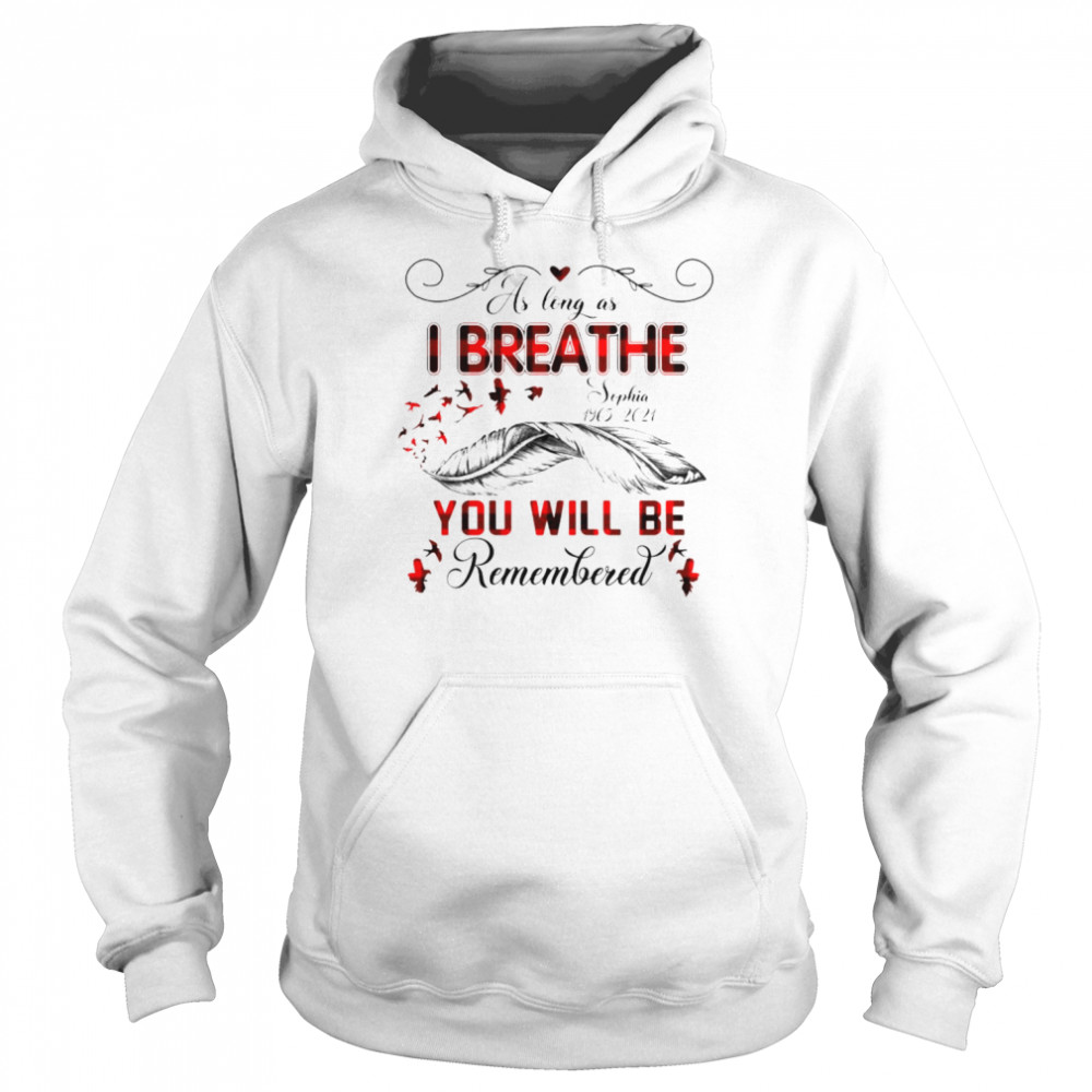 As Long As I Breath You Will Be Remember Custom Shirt Unisex Hoodie