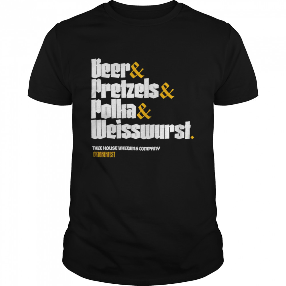 Beer pretzels polka weisswurst shirt