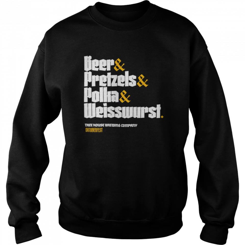 Beer Pretzels Polka Weisswurst Shirt Unisex Sweatshirt