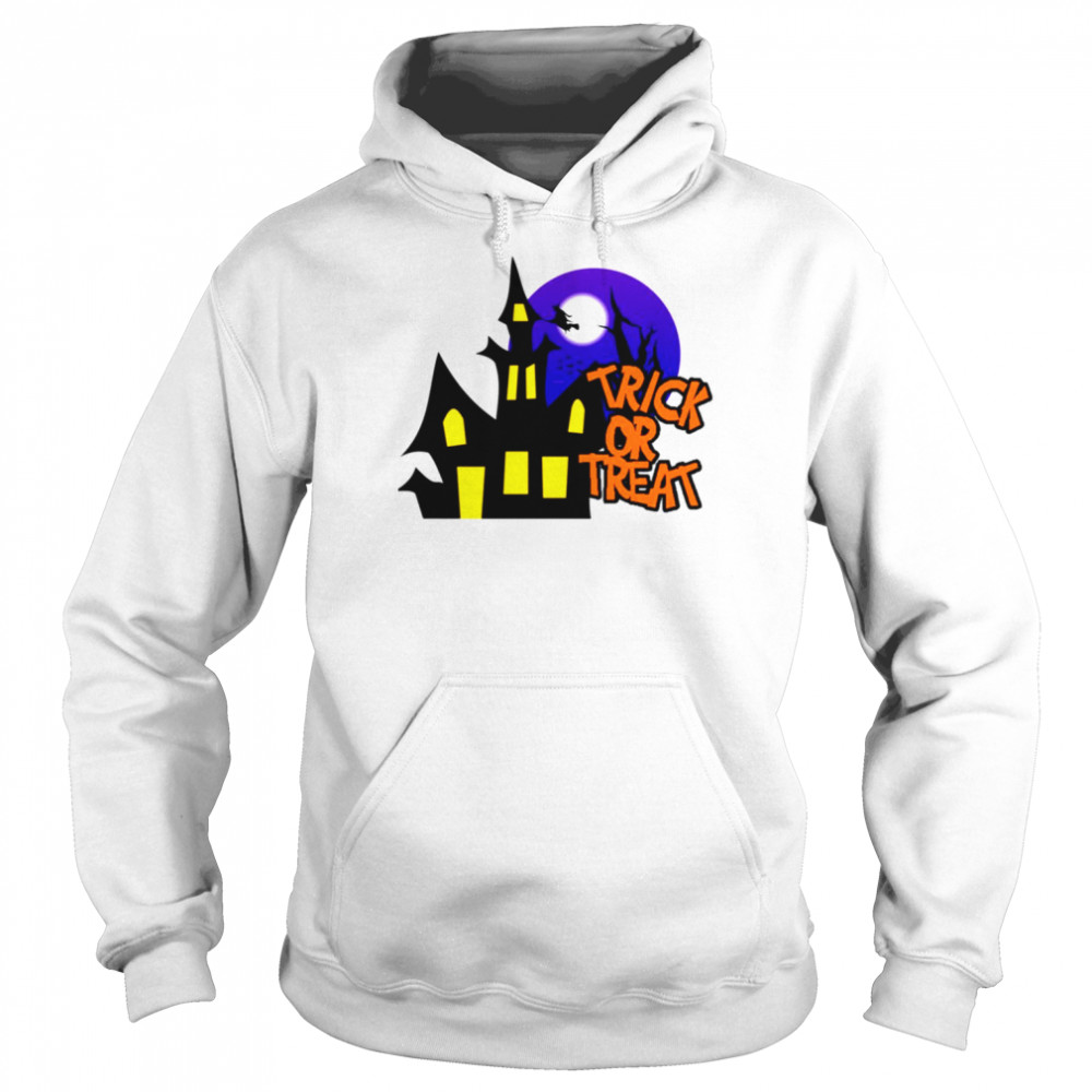 Horror Night In Haunted Mansion Trick Or Treat Halloween Shirt Unisex Hoodie