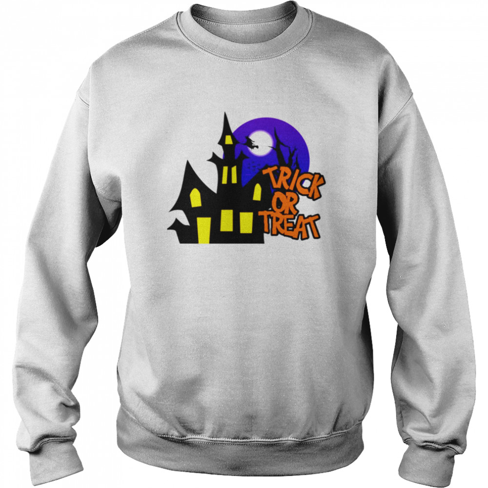Horror Night In Haunted Mansion Trick Or Treat Halloween Shirt Unisex Sweatshirt