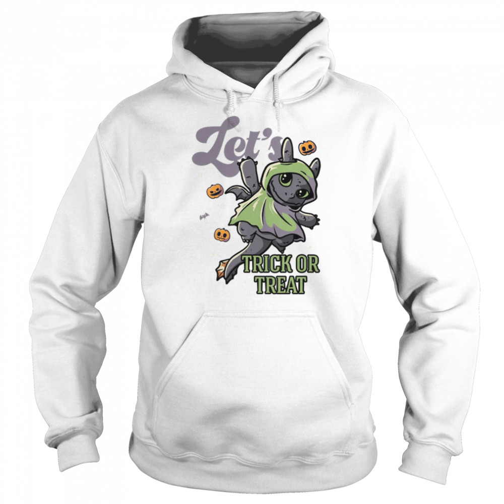 Little Toothless Lets Trick Or Treat Funny Cute Spooky Shirt Unisex Hoodie