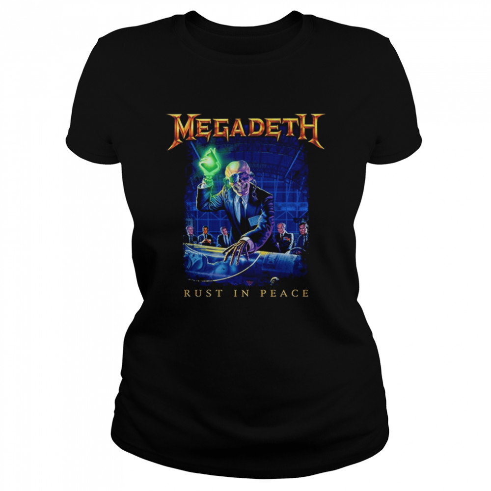 Megadeth Rust In Peace Tracklist Shirt Classic Womens T Shirt