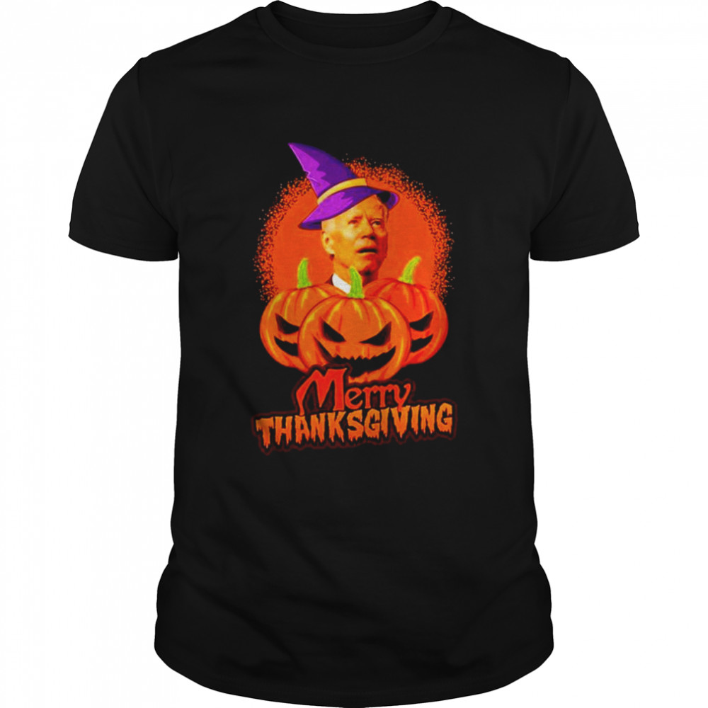 Merry Thanksgiving Biden Halloween shirt