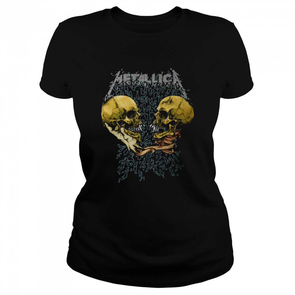 Meta Band Sad But True Black Album Rock Shirt Classic Womens T Shirt