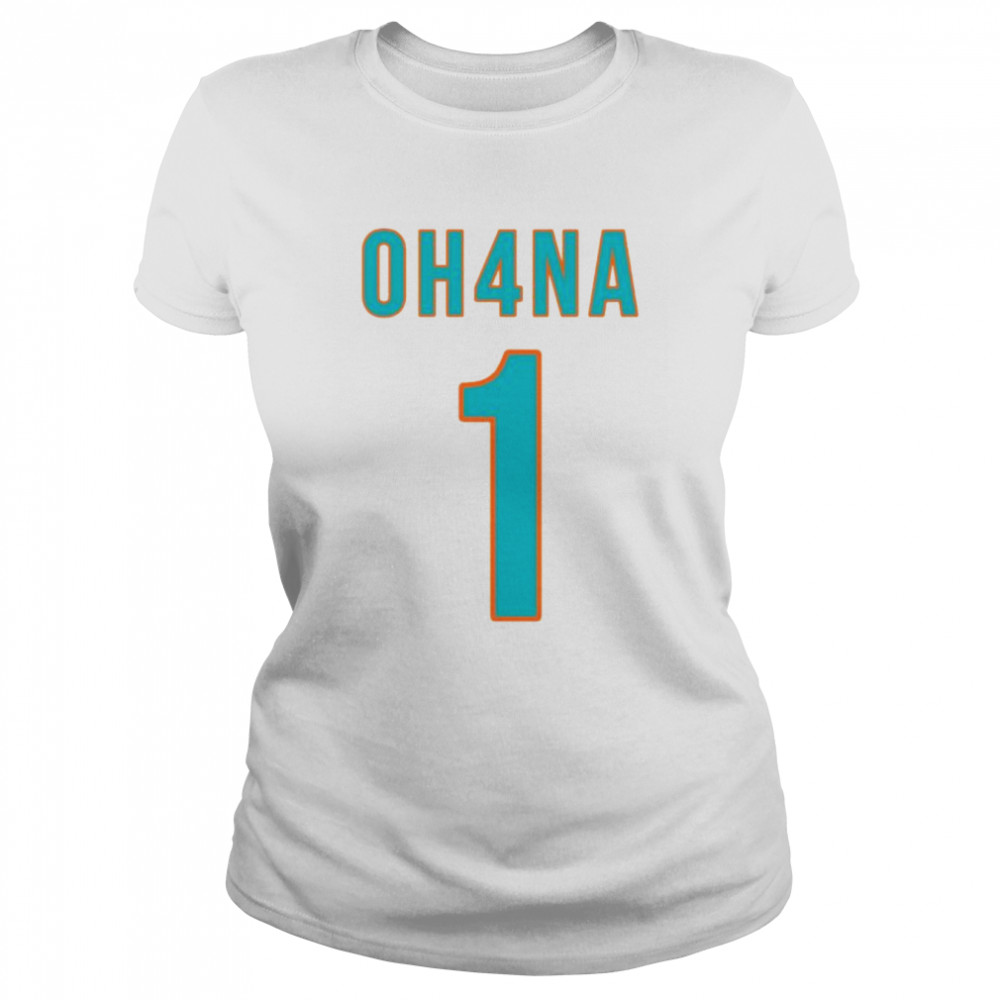 Miami Dolphins Oh4Na 1 Shirt Classic Womens T Shirt