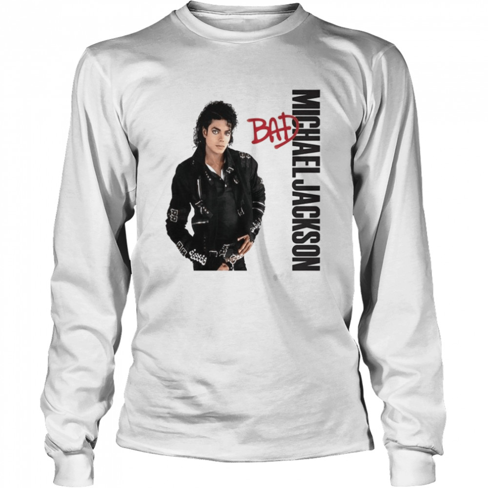 Michael Jackson Bad Album Smooth Criminal 2 Shirt Long Sleeved T Shirt