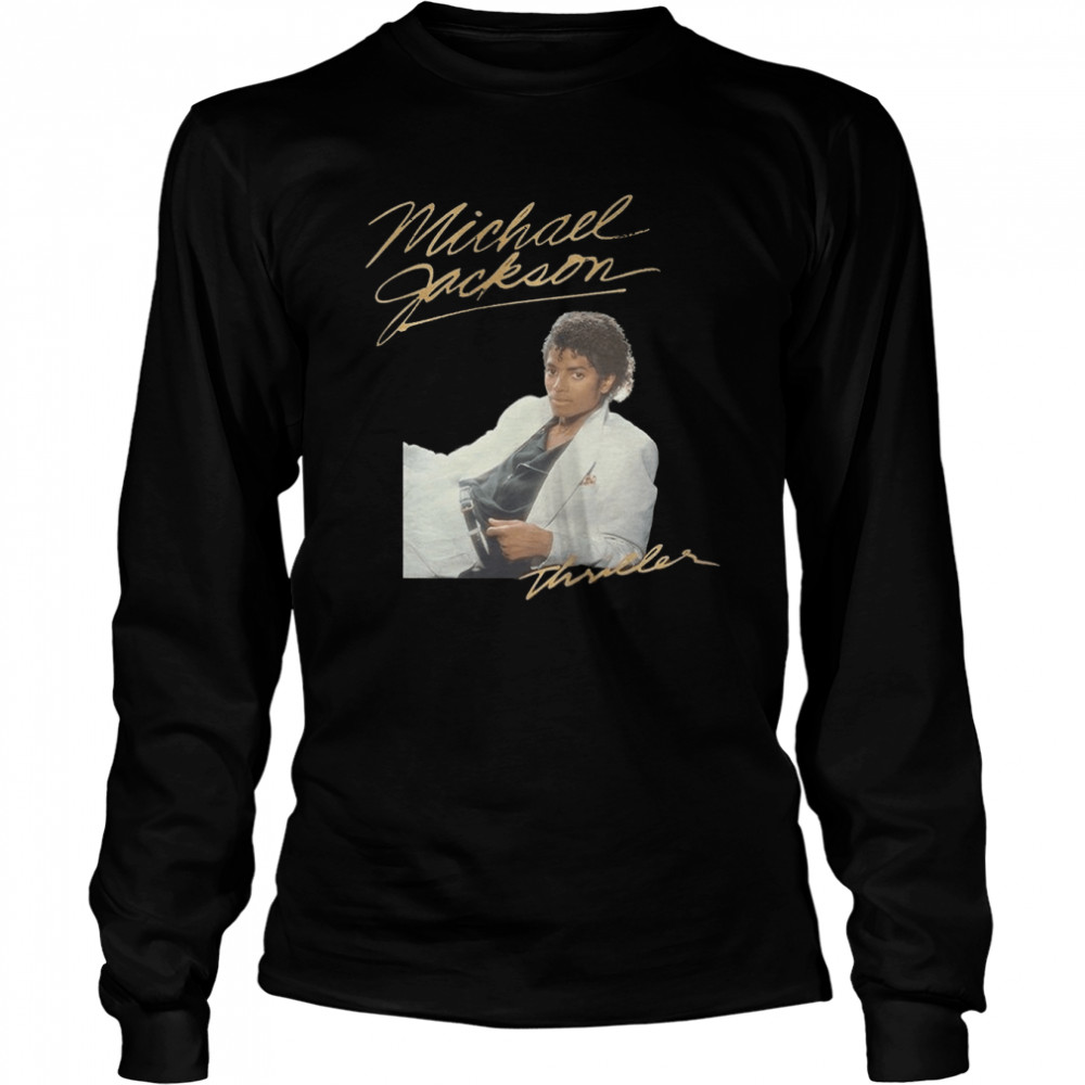 Michael Jackson Thriller Album Cover Shirt Long Sleeved T-Shirt