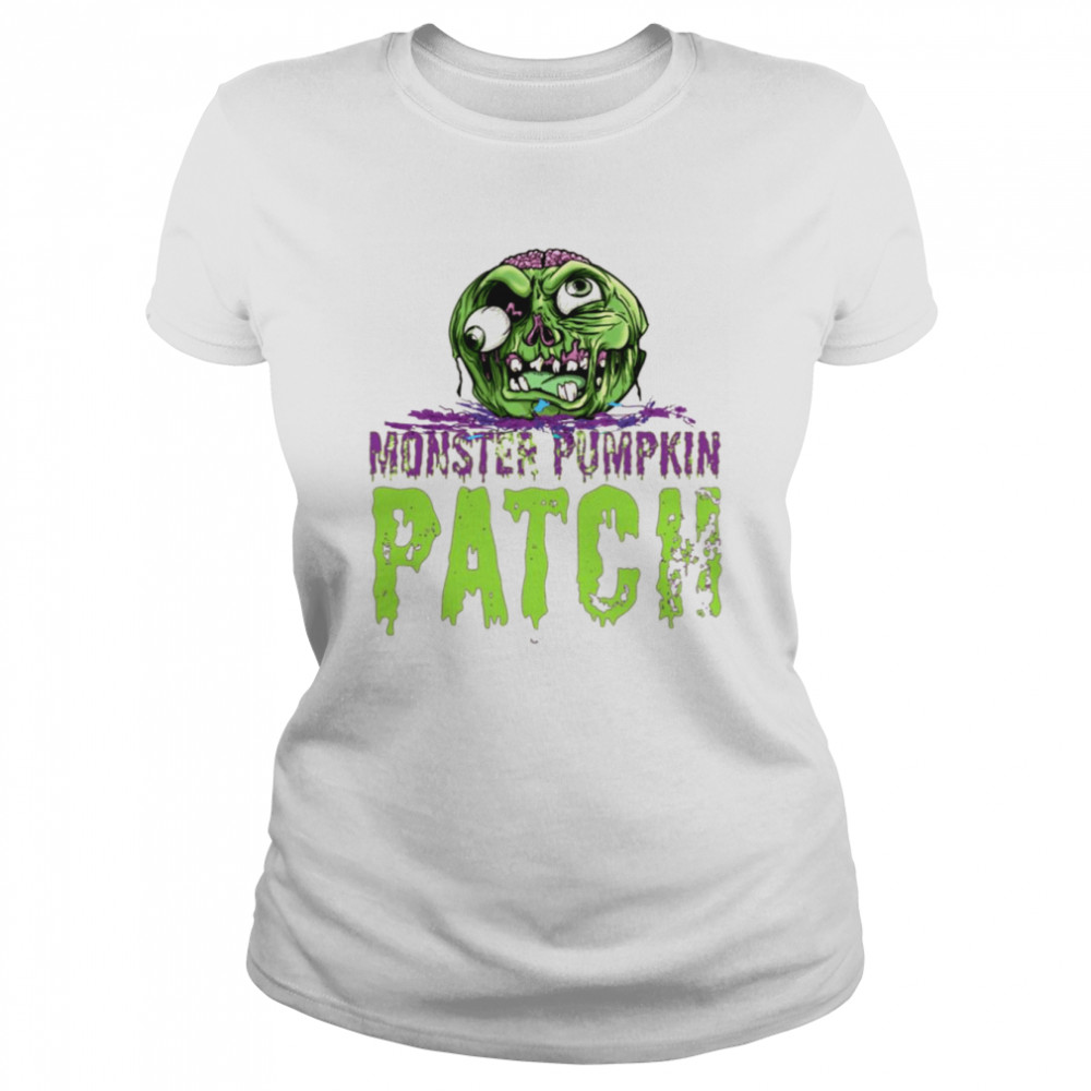 Monster Pumpkin Patch Halloween Shirt Classic Women'S T-Shirt