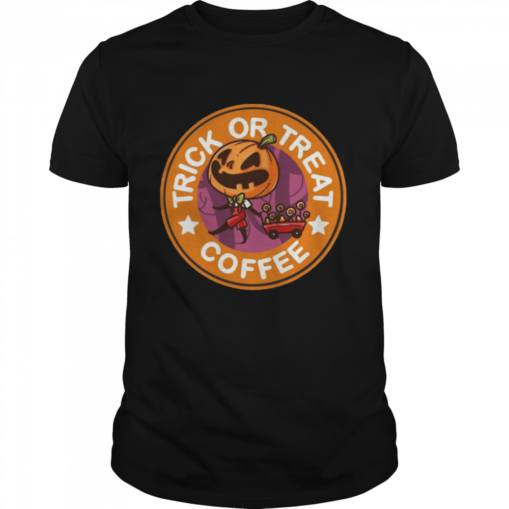 Orange Logo Halloween Trick Or Treat Coffee shirt
