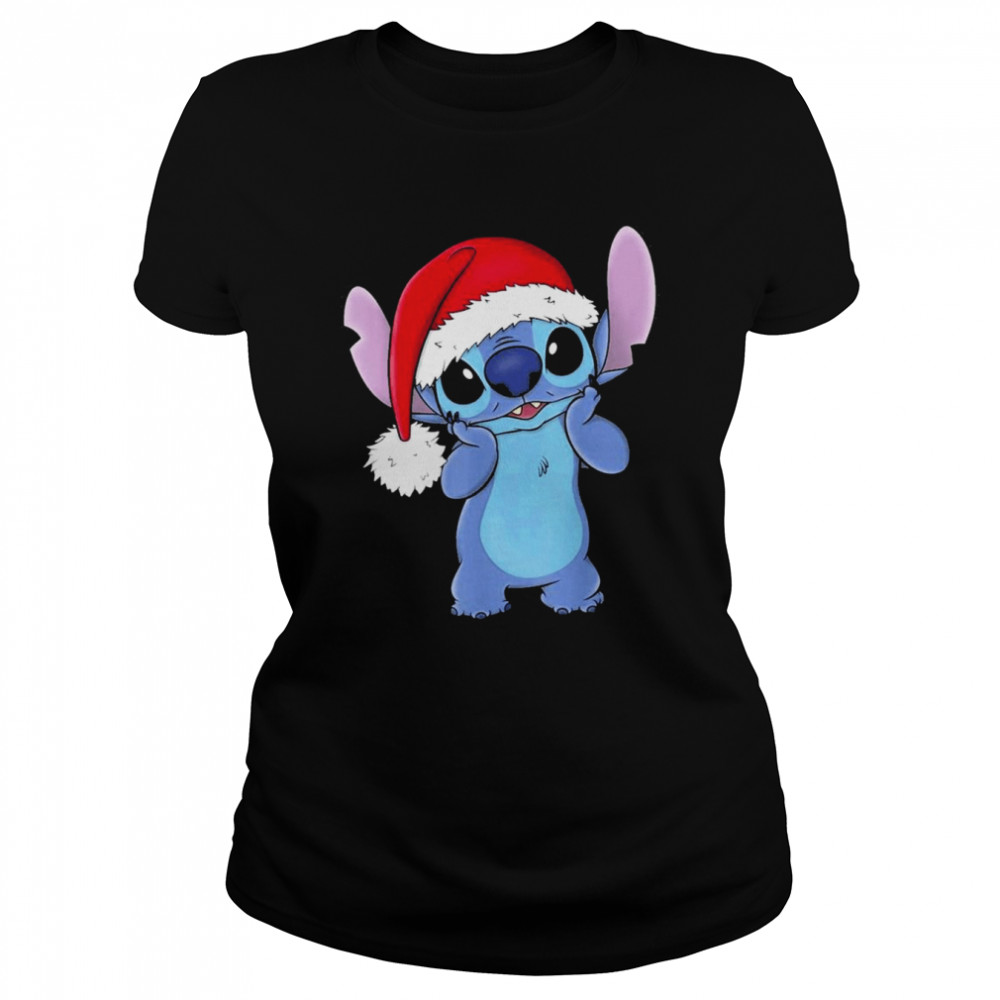 Santa Stitch Merry Christmas 2022 Shirt Classic Womens T Shirt