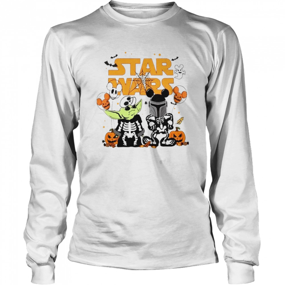 Star Wars Halloween Pumpkin Disney Vacation Matching Shirt Long Sleeved T-Shirt