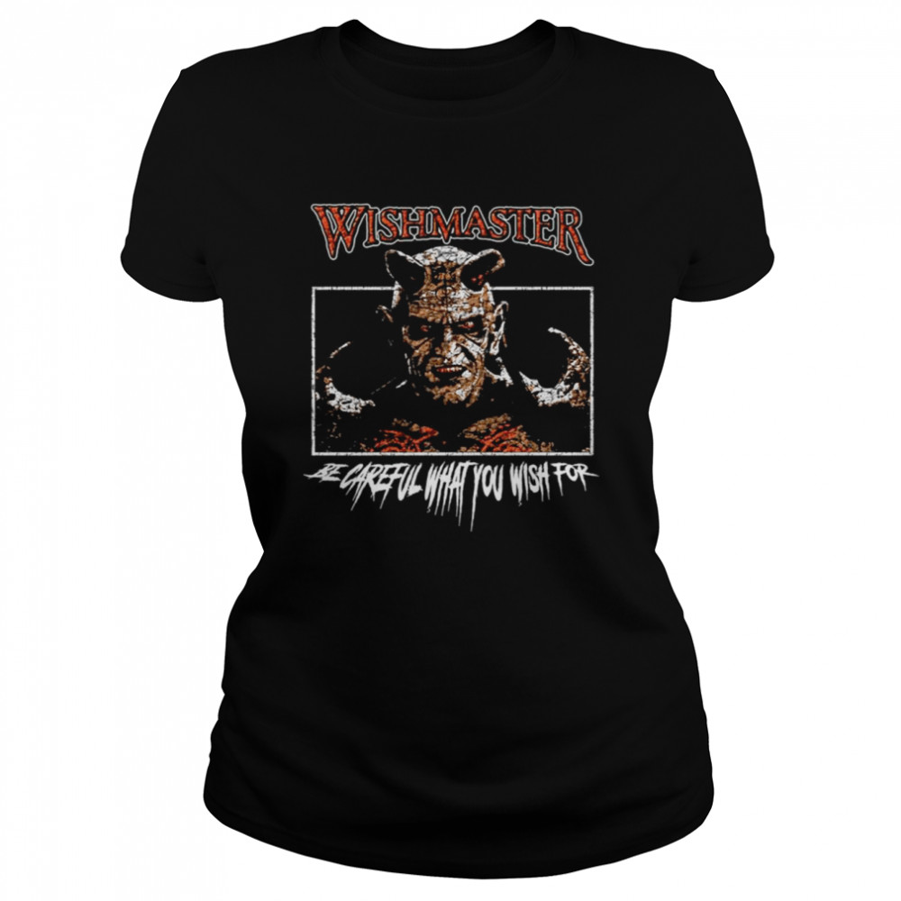 The Djinn Wishmaster Retro Horror Halloween Shirt Classic Womens T Shirt