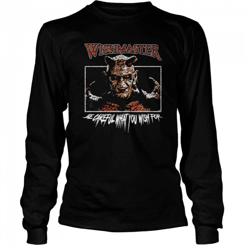 The Djinn Wishmaster Retro Horror Halloween Shirt Long Sleeved T-Shirt
