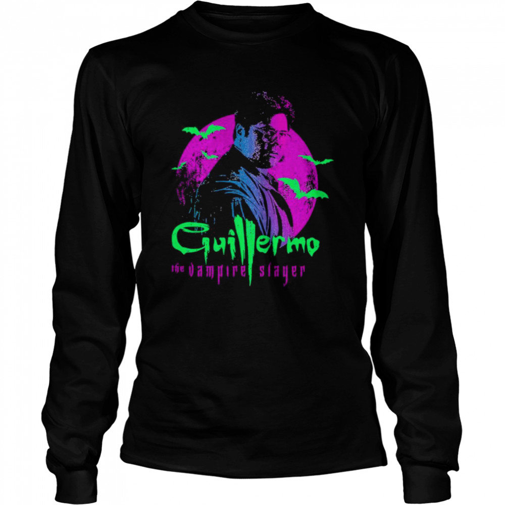 The Vampire Slayer Guillermo Vintage Design Halloween Shirt Long Sleeved T-Shirt