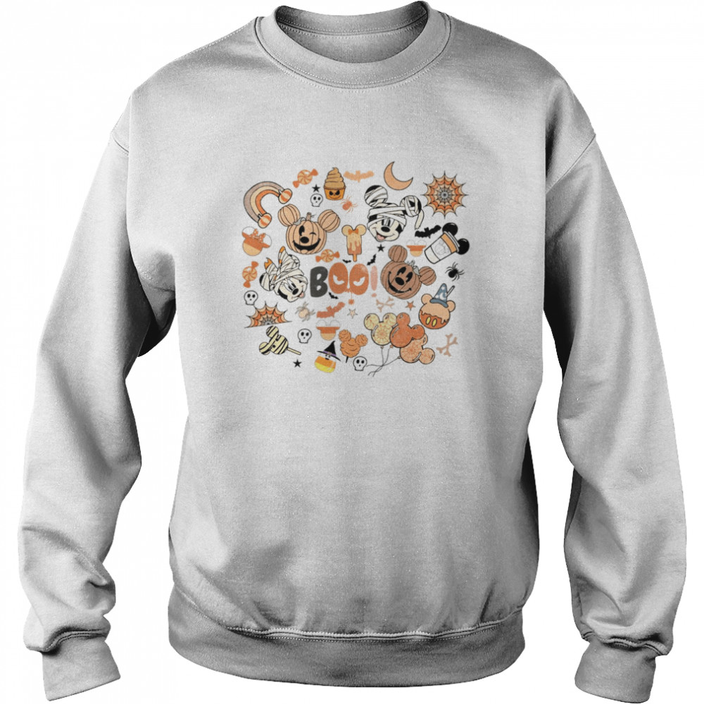 Vintage Disney Boo Disney Halloween Spooky Seasons T Unisex Sweatshirt