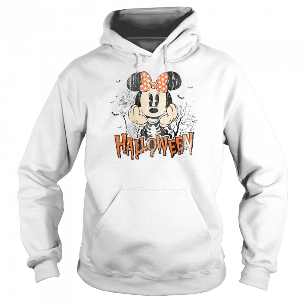 Vintage Mickey Disney Halloween Minnie Comfort Color T Unisex Hoodie