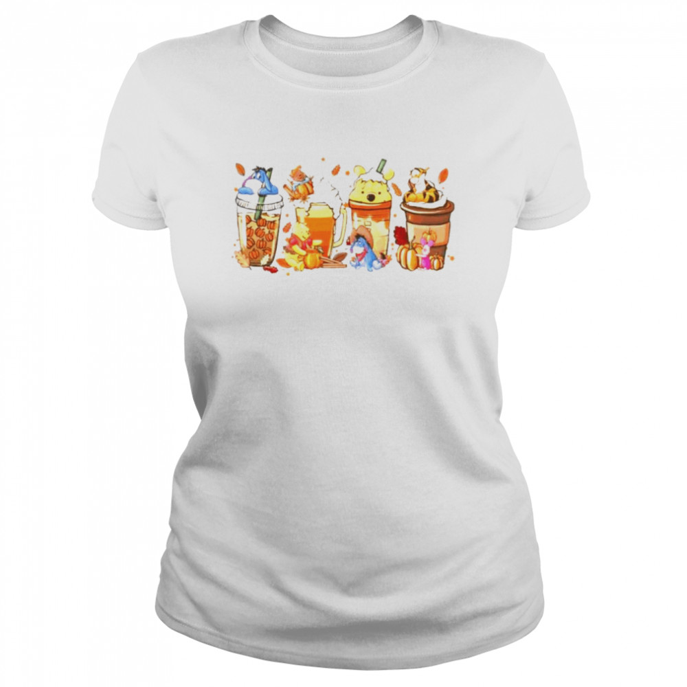 Winnie The Pooh Halloween Coffee Shirt Classic Women'S T-Shirt