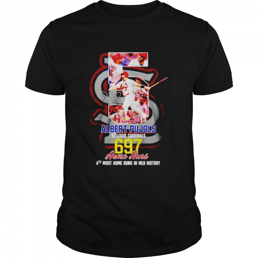 Albert Pujols St Louis Cardinals 697 home runs shirt