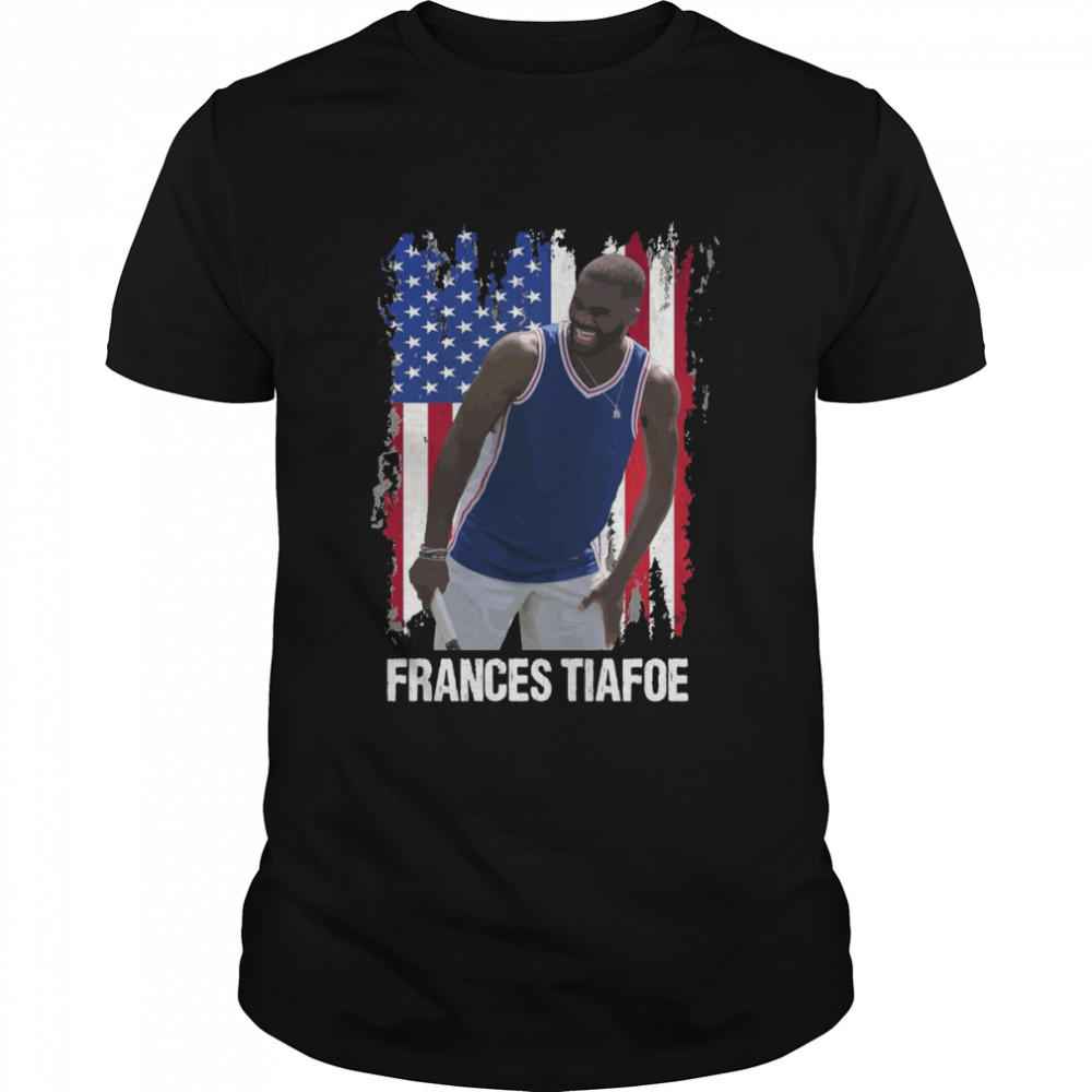 America Flag Design Tennis Frances Tiafoe shirt