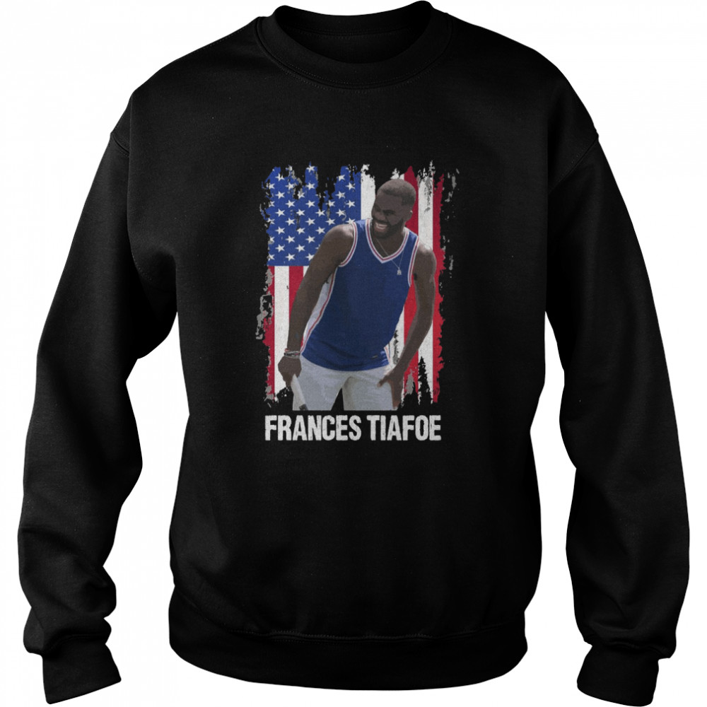 America Flag Design Tennis Frances Tiafoe Shirt Unisex Sweatshirt