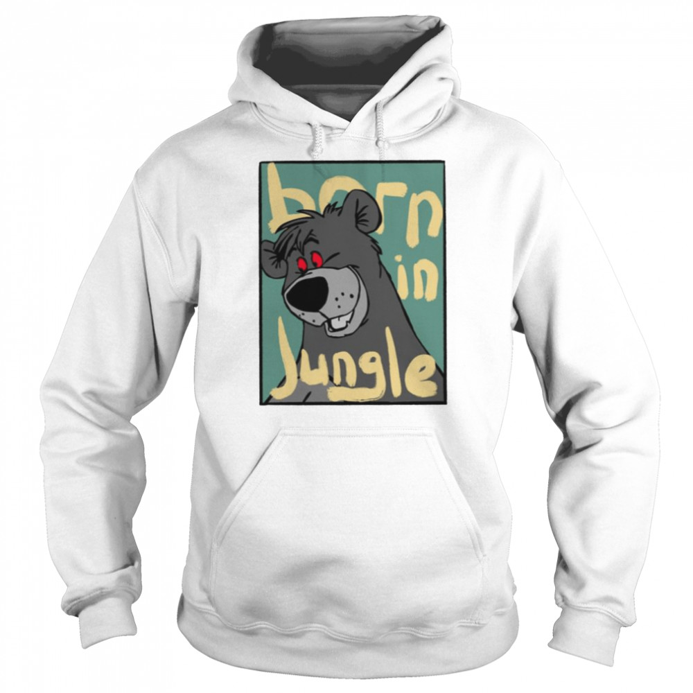 Animated Art Trending Born In Jungle Shirt Unisex Hoodie