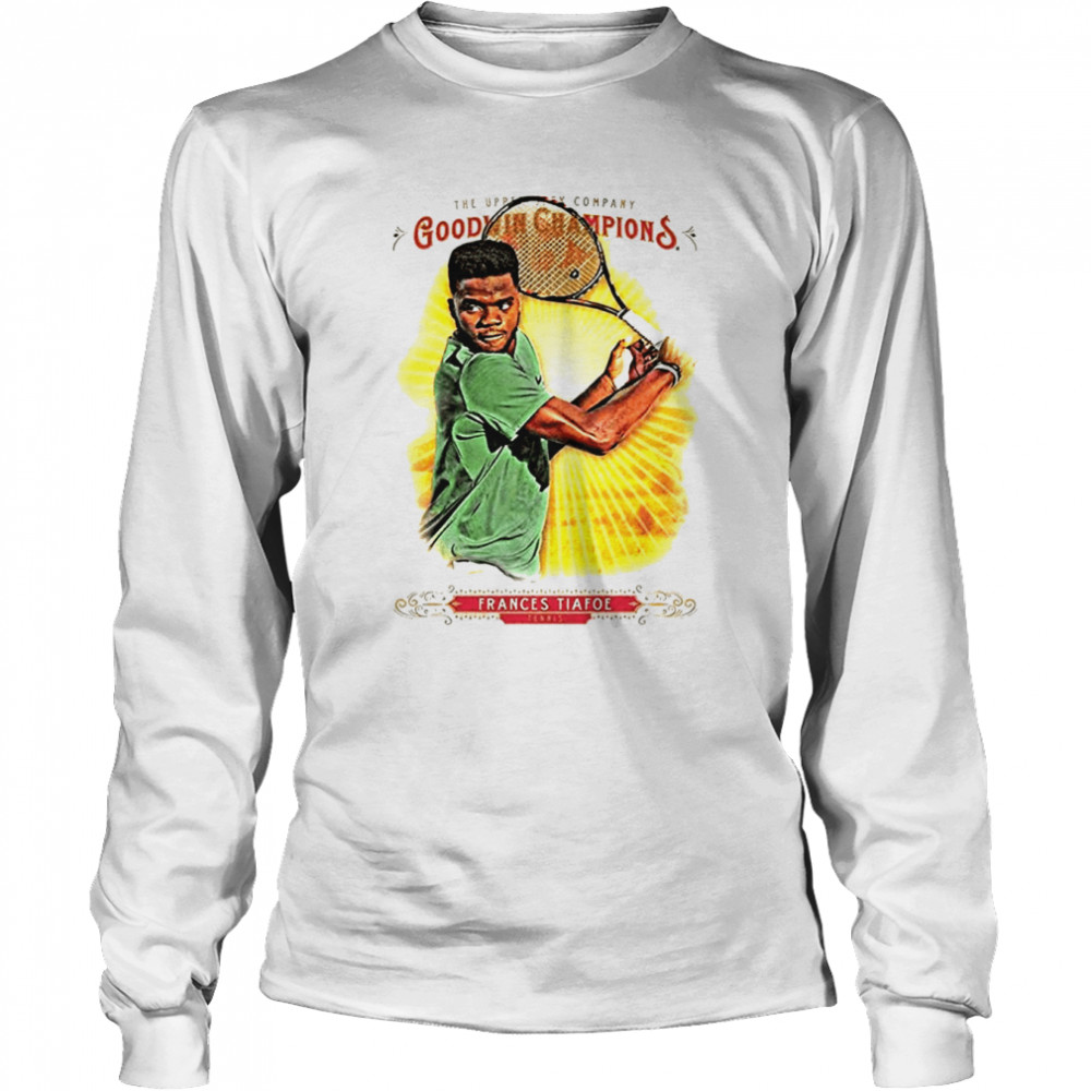 Animated Design Vintage Frances Tiafoe Tennis Shirt Long Sleeved T Shirt