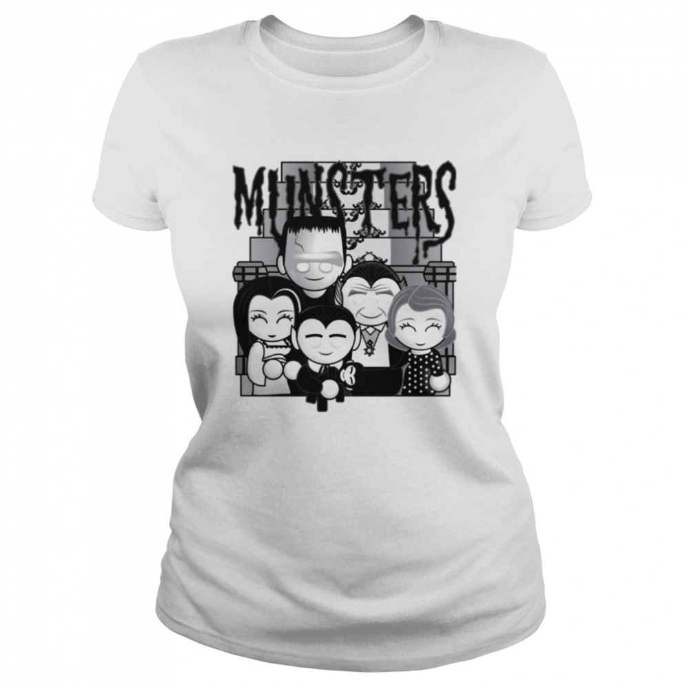 Black Chibi Art The Munsters Shirt Classic Women'S T-Shirt