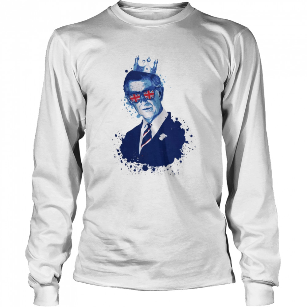 Blue Art King Charles Iii Coronation 2022 Shirt Long Sleeved T-Shirt