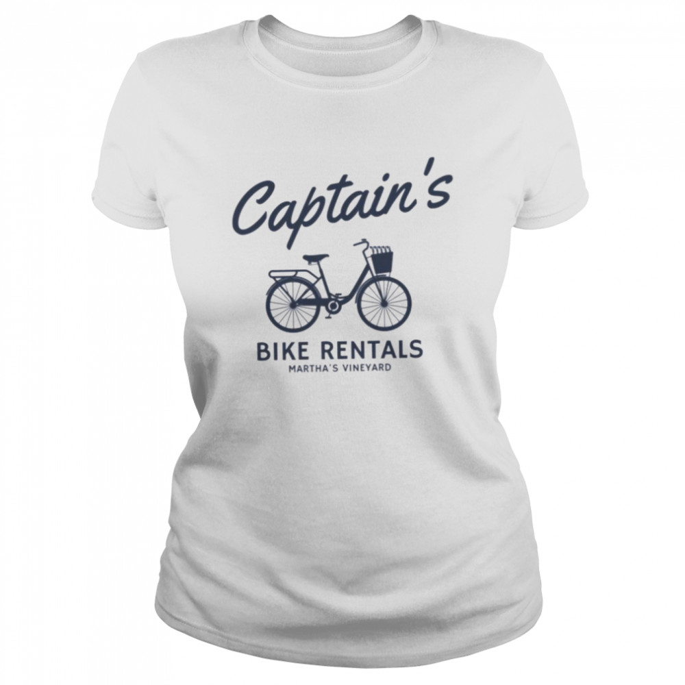 Captains Bike Rentals Marthas Vineyard Shirt Classic Womens T Shirt
