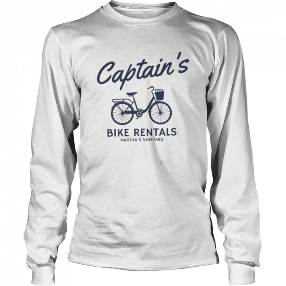 Captain’s Bike Rentals Martha’s Vineyard Shirt Long Sleeved T-Shirt