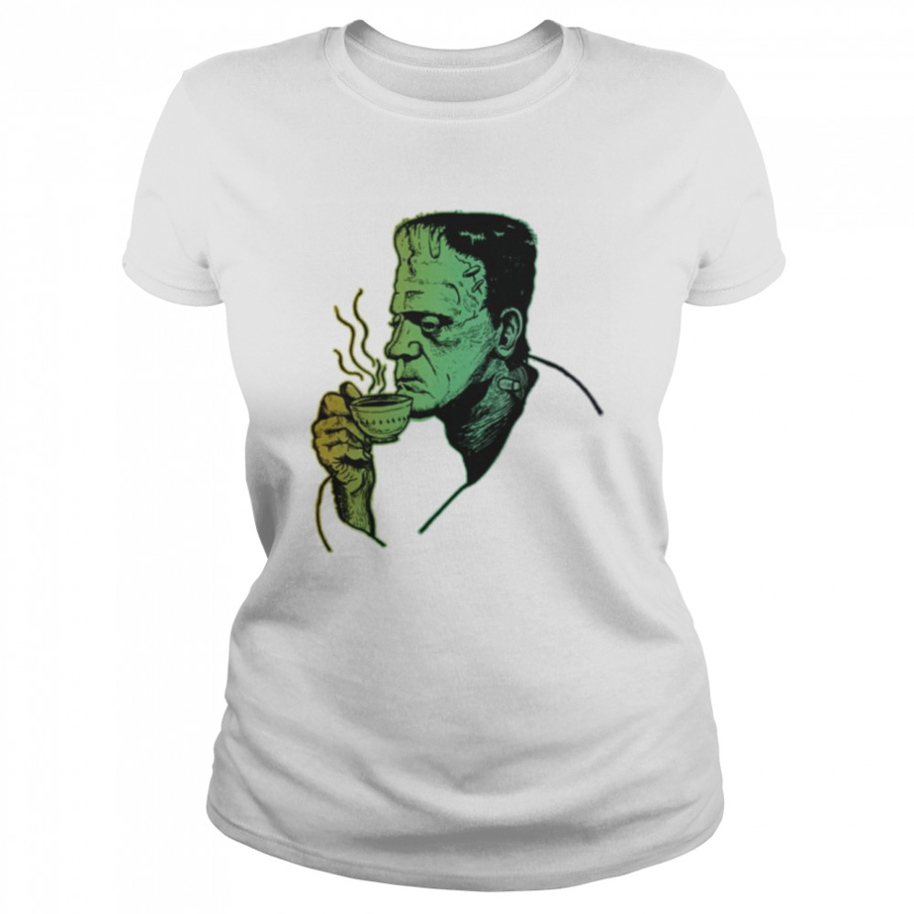 Coffee With Frankenstein The Munsters Shirt Classic Women'S T-Shirt