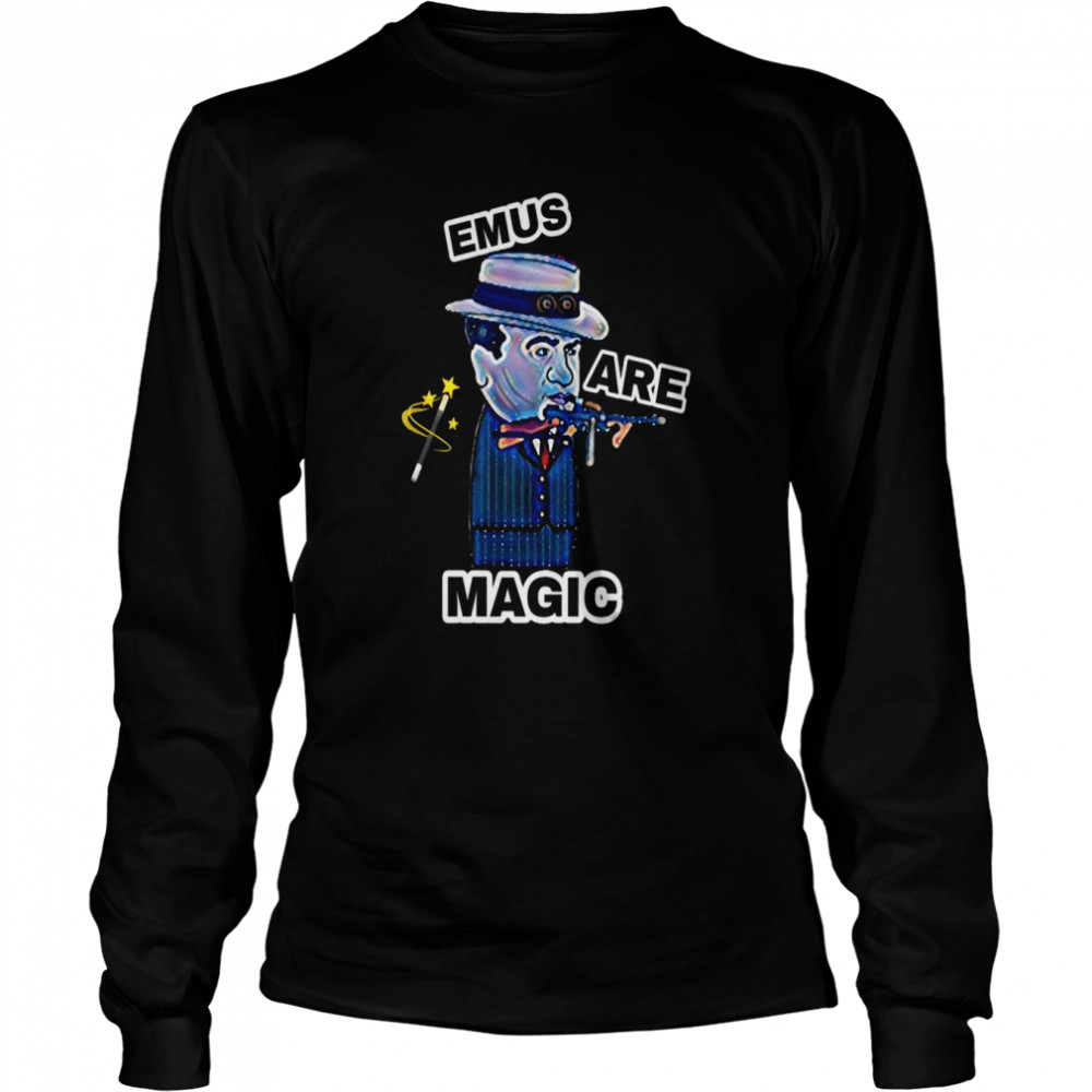 Emus Are Magic Oversimplified Shirt Long Sleeved T-Shirt