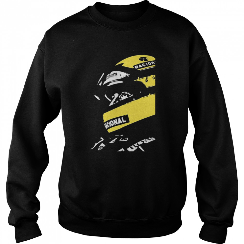 Essential Formula 1 Car Racing F1 Ayrton Senna Drawing Shirt Unisex Sweatshirt