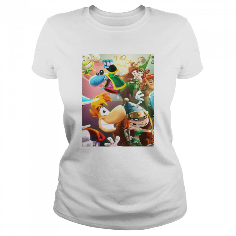 Graphic Art Rayman Legends Game Shirt Classic Womens T Shirt